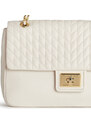 Karl Lagerfeld Paris Agyness Large Shoulder Bag Winter White