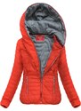 LHD Oranžová dámská bunda s kapucí (DL011)
