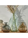 Čirá skleněná váza Kave Home Brenna 36 cm