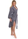 Interkontakt Dámský župan model KIMONO 02 Dark Grey