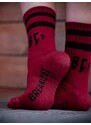 Breakout Clothing Merino ponožky BC FLASH BORDO