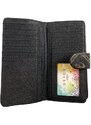 Eslee Dámská peněženka s motivem hnědá 7536