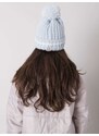 Fashionhunters Světle modrá teplá čepice pro ženy