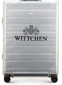 Střední kufr Wittchen, stříbrno-černá, hliník