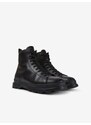Černé pánské kotníkové kožené boty Camper Force - Pánské