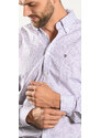 Alain Delon Vzorovaná Extra Slim Fit košeľa