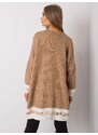 Fashionhunters OH BELLA Camel pletený svetr