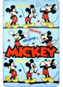 DISNEY FLEECOVÁ DEKA MICKEY MOUSE 100X150 CM - SVĚTLE MODRÁ