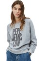 Pepe Jeans dámská šedá mikina MADELYN