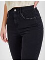 Černé dámské slim fit džíny s ozdobnými detaily Liu Jo - Dámské