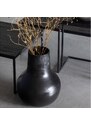 Hoorns Černá kovová váza Kymani XL