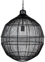 Hoorns Černé kovové závěsné světlo Nessie 50 cm