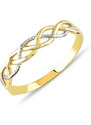 Lillian Vassago Ladný prsten z kombinovaného zlata LLV85-GR037