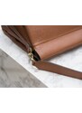 Glamorous by GLAM Dámská exkluzivní kožená kabelka s magnety - marrone