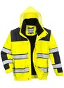 Portwest Reflexní nepromokavá bunda Bomber Classic Hi-Vis, žlutá/černá, vel. XXL