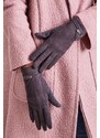 Wool Fashion Italia_SK Šedé dámské rukavice