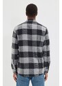 Trendyol Indigo Slim Fit Shirt Collar Lumberjack Plaid Shirt