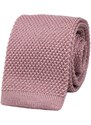 BUBIBUBI Růžová pletená kravata Blush Pink