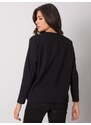 Fashionhunters RUE PARIS Černá dámská košile s dlouhým rukávem
