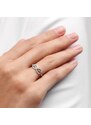 Diamantový prsten Infinity z bílého zlata KLENOTA K0528012