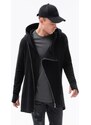 Ombre Clothing Pánská mikina s kapucí Nantes UrbanX černá B1368