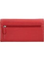 Měkká kožená dámská peněženka Lagen - červená