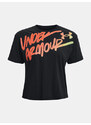 Under Armour Tričko Live Chroma Graphic Tee-BLK - Dámské