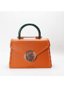 Dámská kožená kabelka JADISE Kate Glamour oranžová