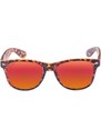 URBAN CLASSICS Sunglasses Likoma Youth - havanna/red