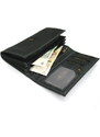 Dámská kožená peněženka Wild Tiger ZD-28-064M, černá, broušená kůže