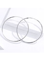 Emporial stříbrné kruhové náušnice průměr 50 mm SCE711