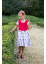 Veselá Nohavice Dětské šaty s širokou sukní Vlčí mák