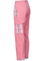 Veselá Nohavice Dětské kanafasové kalhoty Růžová Lady