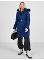 Tmavě modrý dámský prošívaný kabát Guess - Dámské