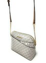 Michael Kors jet set travel dome crossbody kabelka logo vanilla