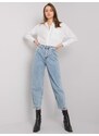 Fashionhunters Modré dámské mom jeans od Varenny