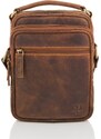Kabelky od Hraběnky Praktická crossbody taška na rameno; hnědá