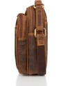 Kabelky od Hraběnky Praktická crossbody taška na rameno; hnědá