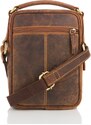 Kabelky od Hraběnky Praktická crossbody taška na rameno; hnědá