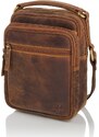 Kabelky od Hraběnky Praktická crossbody taška na rameno; hnědá