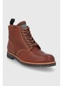 Kožené boty Polo Ralph Lauren RL ARMY pánské, hnědá barva