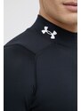 Tričko s dlouhým rukávem Under Armour 1369606 pánské, černá barva, hladké, 1369606