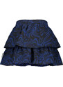 B-nosy Dívčí sukně s kanýry modročerná Marble
