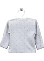 LORITA Zavinovací košilka “Snuby”, dlouhý rukáv, hvězdičky, bílá