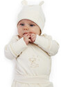 LORITA Luxusní kojenecká 5D souprava „Lu Lu“ z organické bavlny, ecru