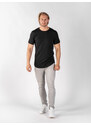 TallGuys Pánské prodloužené tričko | óčko | Deep black