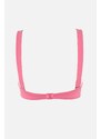 Trendyol růžový texturovaný uzel s detailním horním dílem bikin