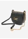 Černá dámská kožená crossbody kabelka Michael Kors Small Conv Saddl - Dámské