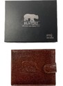 Hunters kožená peněženka hnědá KHT350L