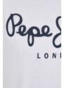 Tričko Pepe Jeans Original Stretch bílá barva, s potiskem